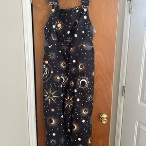 🎃 Women’s Celestial Print Overalls - Good for Halloween!